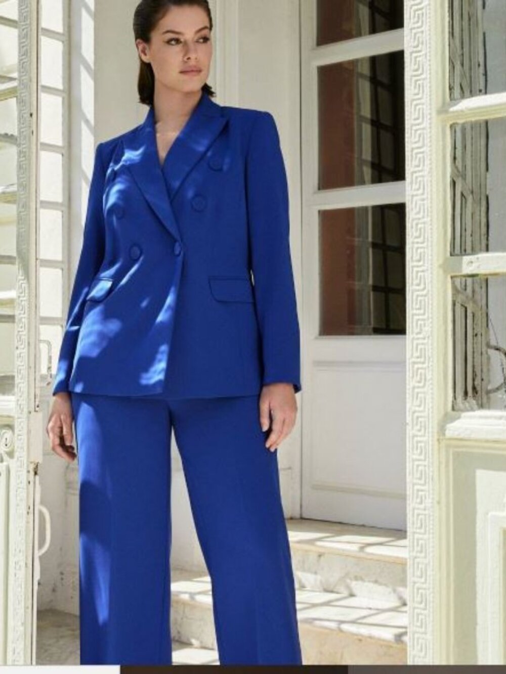Marina Rinaldi Rapsodia Classic Fit Conflower Blue pants. Size 20 Tall.MSRP $365